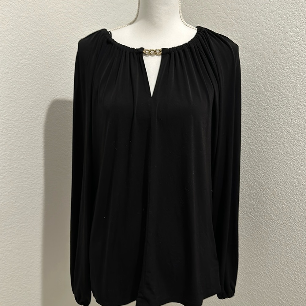 Michael Kors longsleeve gold chain accent size large